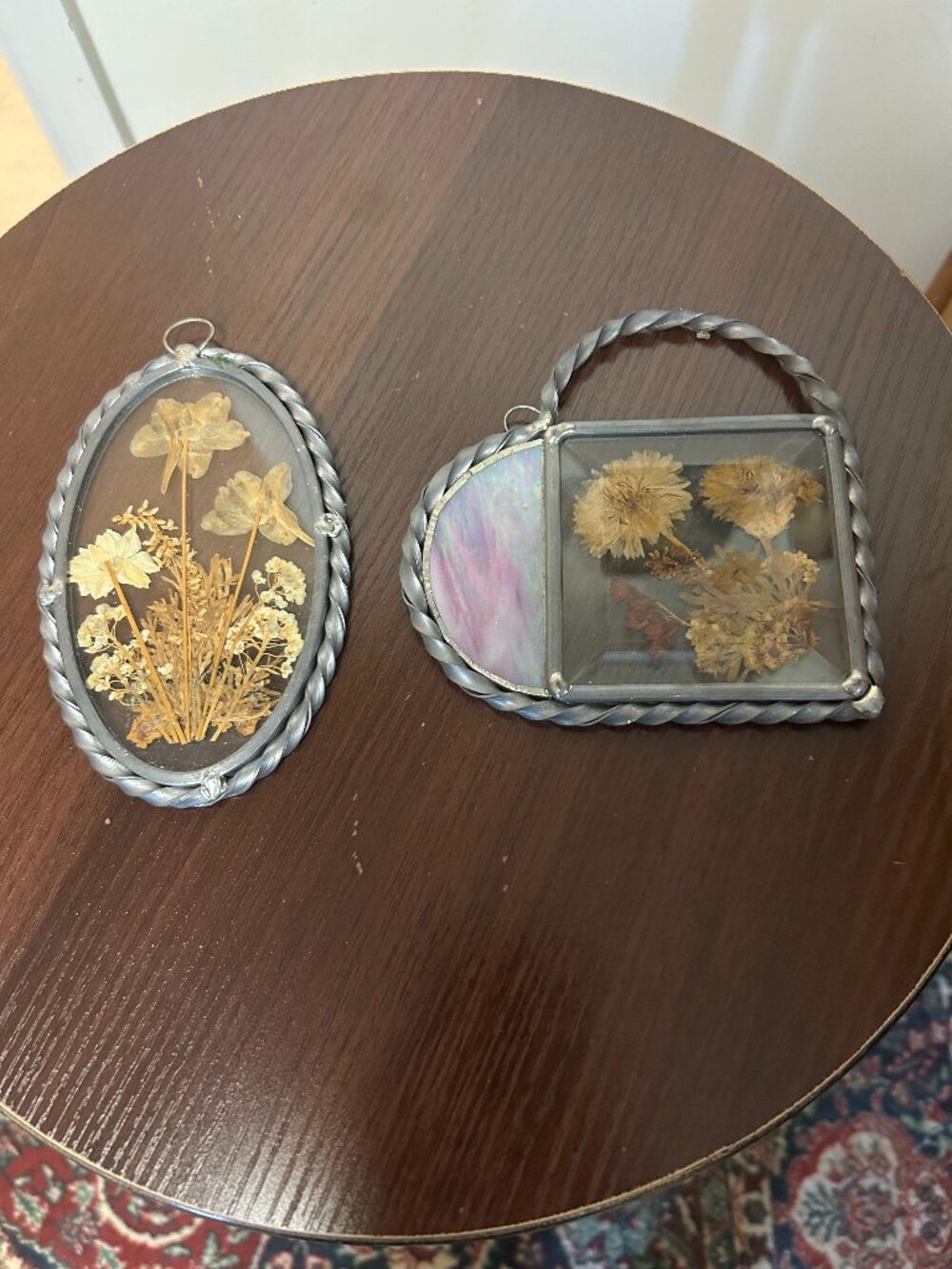 Flower encased Ornaments (Bundle of two)